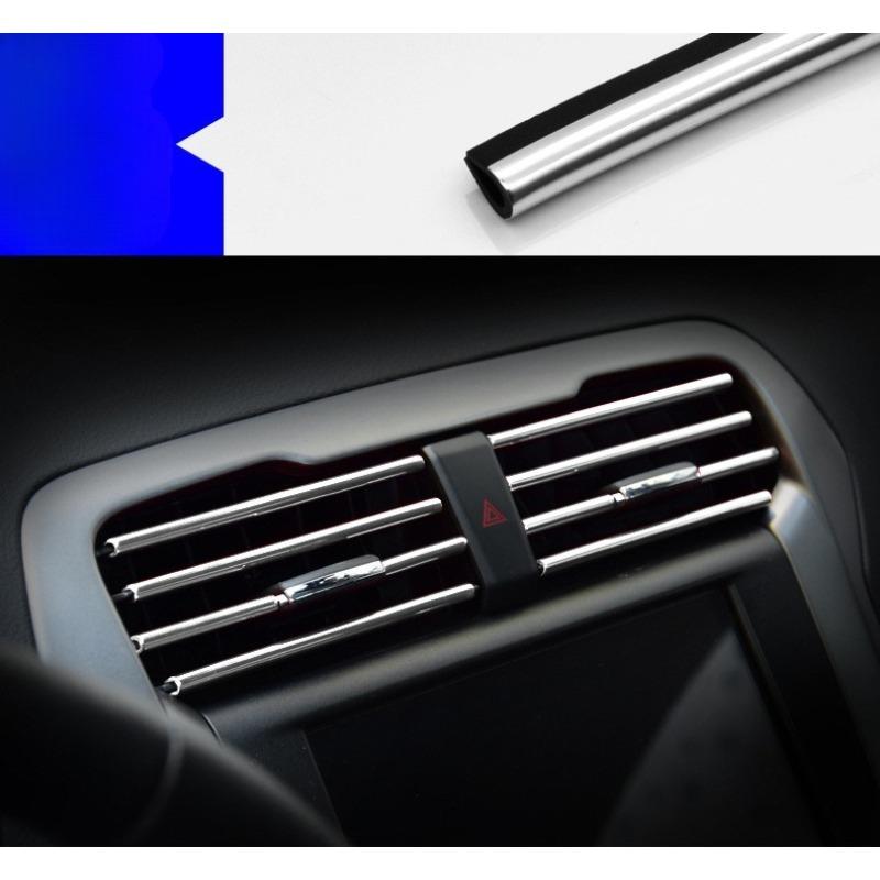 

Automotive air conditioning vent decorative strips, clip strips, interior modification supplies, window bright strip electroplating, 10 piece set
