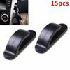 15pc Convenient Black Auto SUV Car Truck Self Adhesive Hook Hanger Bag Purse Organizer Holder Car Interior