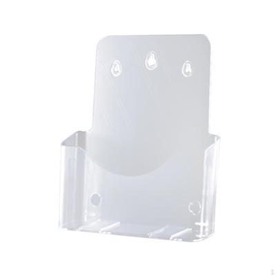 Acrylic Brochure Holder Countertop Organizer Clear Table Stand Flyer for Magazines Menu