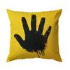 Black Handprint Cushion  Pillowcase Printed Polyester 45x45cm Throw Pillowcover Decorative Sofa Cushion Pillowslip Home Decor
