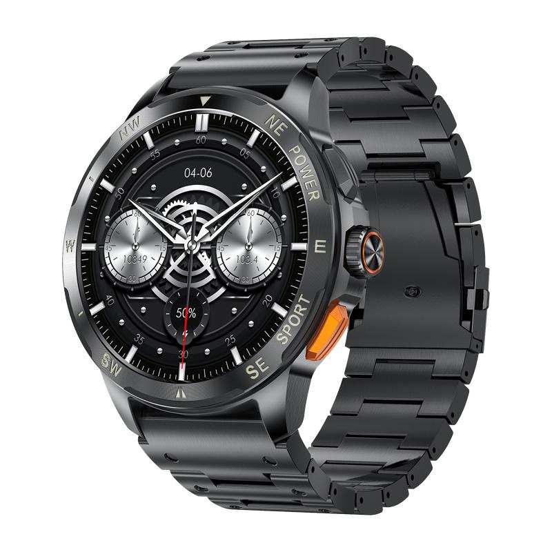 AK77 Smart Watch Men AMOLED Screen Bluetooth Call Music Voice Assistant  Health Monitoring Outdoor Sports Fitness Smartwatch