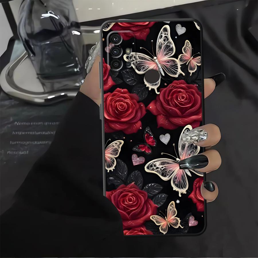 Gothic Butterfly Phone Cover Case for Motorola Moto G22 Edge40 Edge 20 Pro 30 Lite G32 G71 G51 G73 G52 G50 G60s G53 G30