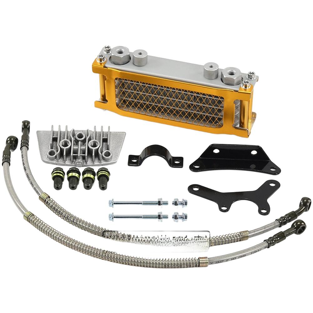 Motorbike Oil Cooler Aluminum Oil Cooler Aluminum Construction Efficient Heat Dissipation Sturdy Off Road Radiator