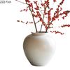 Creative White Ceramic Vase Minimalism Flower Pots Desk Decoration Flowers Arrangement Floral Vases Room Aesthetic Decor
