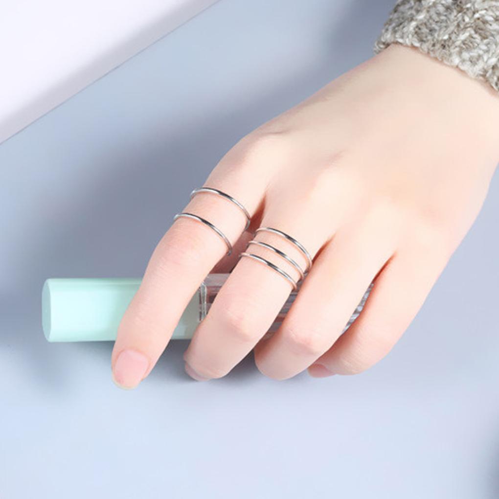 Women Rings Wedding Engagement Party Traveling Adjustable Fashion Open Ring Portable Jewelry Decor Birthday Gift