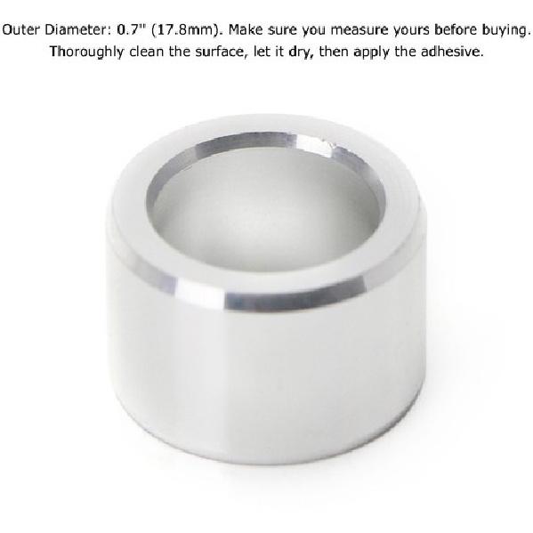 Silver Aluminum SideMirror Adjustment Button Knob Cover For Subaru WRX STI, Etc