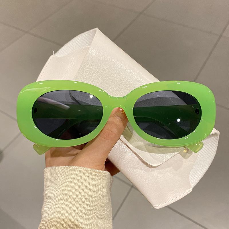 High Quality New Women Oval Sunglasses Vintage  Designer Sun Glasses Women Luxury Square Glasses UV400 Eyewear Sun Glasses