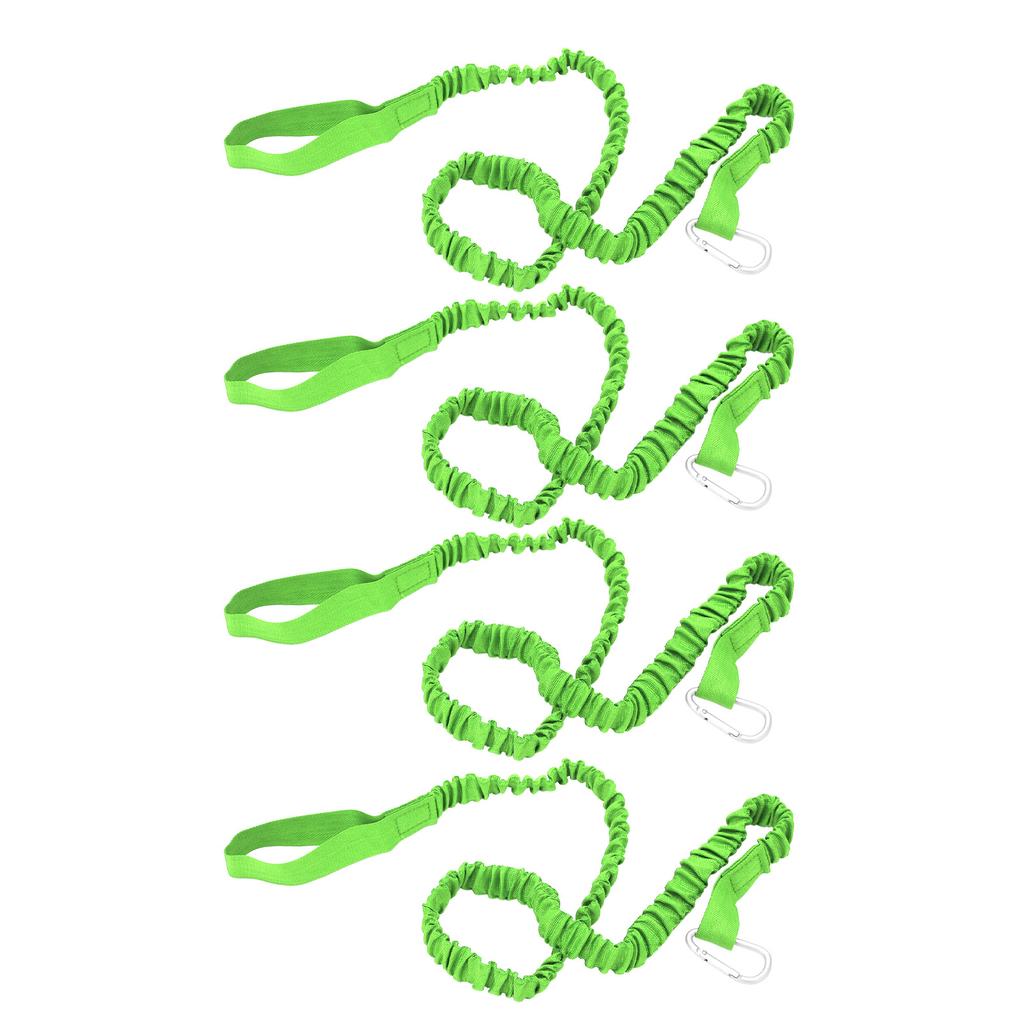 4 STÜCKE Kajak Rutenfangleine Elastisch Verlustsicher Nylon Kanu Paddel Leine Sicherheitsseil für Surfen Rafting