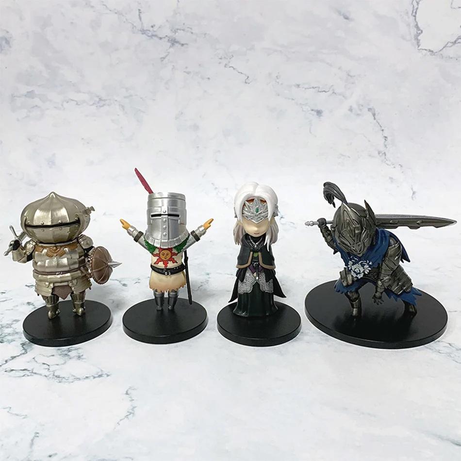 10cm Dark Souls Anime Action Figure Solaire Artorias Ornstein Fire Keeper Doll Figurine Model Toys Boy Gifts Q Version for Poseable Articulated Scale