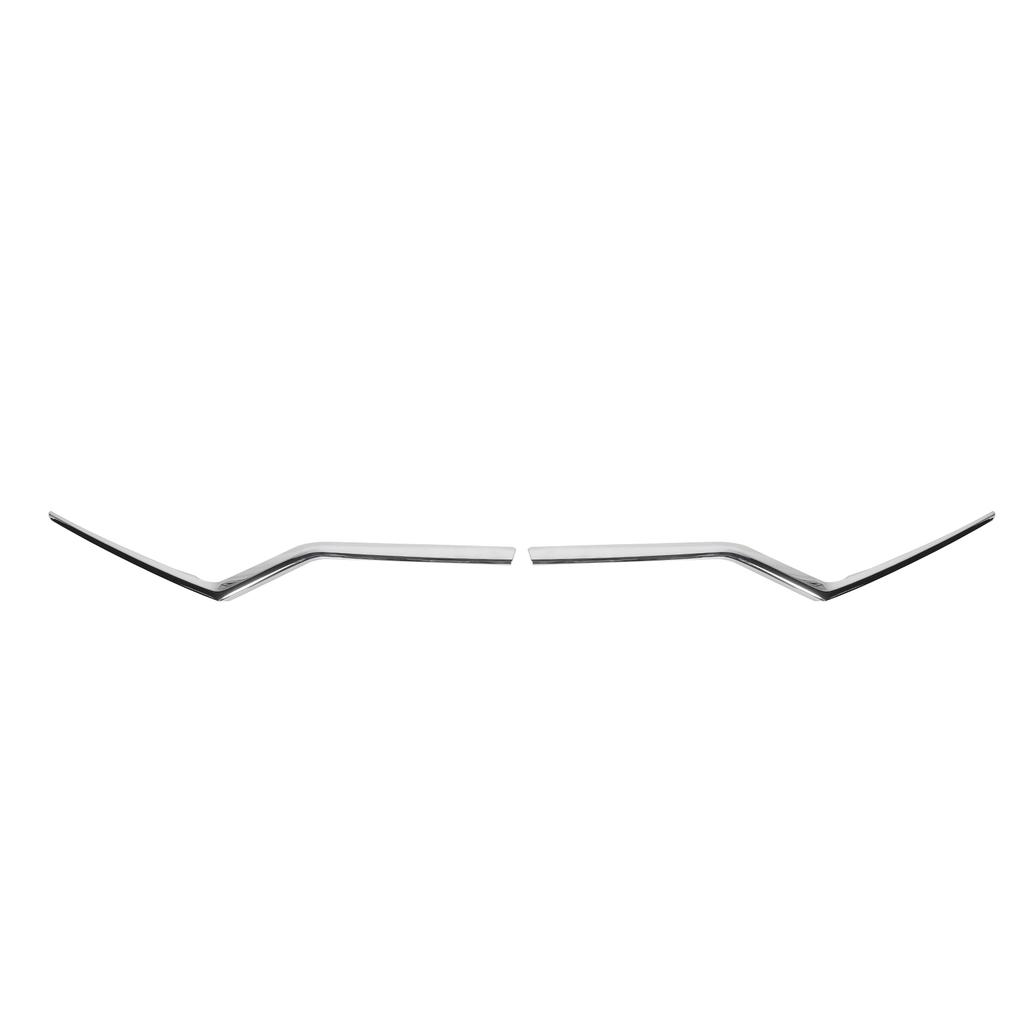 2pcs Front Central Grille Cover Trims Exterior Decoration Fit for Honda CRV 20202021