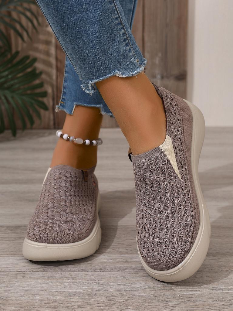 Women'S Fashionable And Lightweight Casual Sports Shoes, New Breathable Soft Soled Walking Flat Shoes, Outdoor Travel Boat Shoes