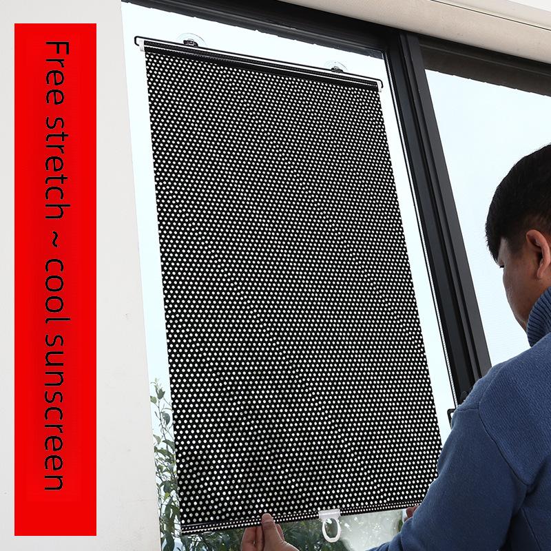 Automatic Retractable Car Sunshade Roller Blinds for Summer Heat Insulation and Sun Protection