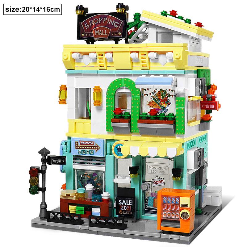 

House Building Blocks Model Bricks Creative Romantic Home Decoration Architectural Assembly Miniature Puzzle Kids Toys Gifts