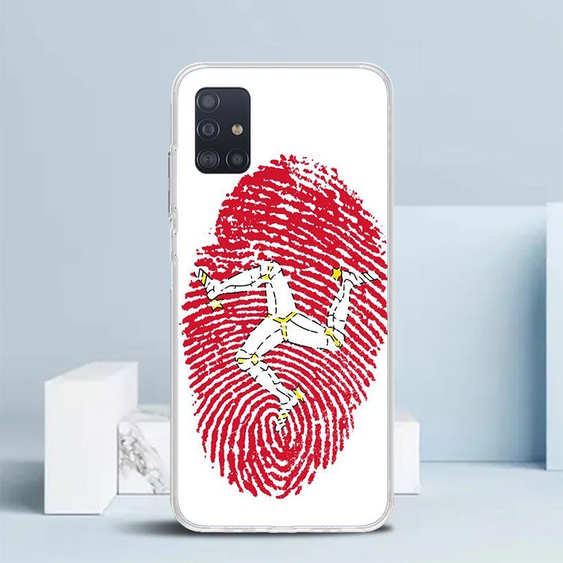

Isle of Man Coat of Arms Soft Cover for Samsung Galaxy A12 A22 A32 A52 A72 A02S Phone Case Note 20 Ultra 10 S10 Plus A51 A71 A50 Samsung Note 10 Plus