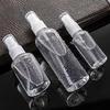 Refillable 30ml 60ml 100ml 150ml 200ml 250ml Clear PET Plastic Portable Spray Bottle Empty Perfume Container