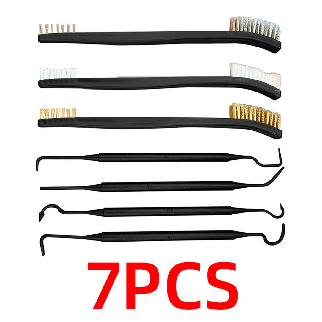 Double Ended Wire Brush/Nylon Hook Rust Proof Paint Metal Cleaner Multifunctional Cleaning Brush Sturdy And Durable Cleaning Set