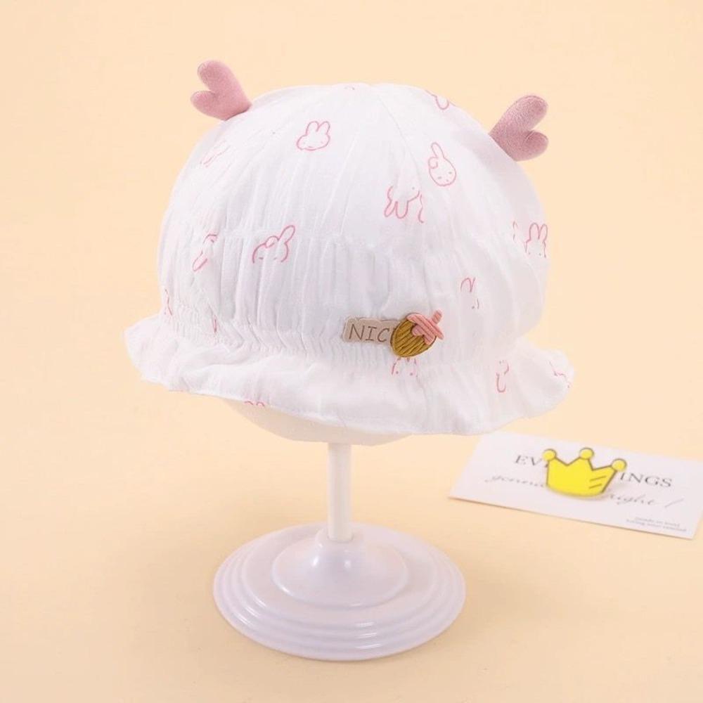 Cotton Baby Bucket Hats 0-6M Girl Boy Bonnet Cap Cute Baby Fisherman Cap  For Infant