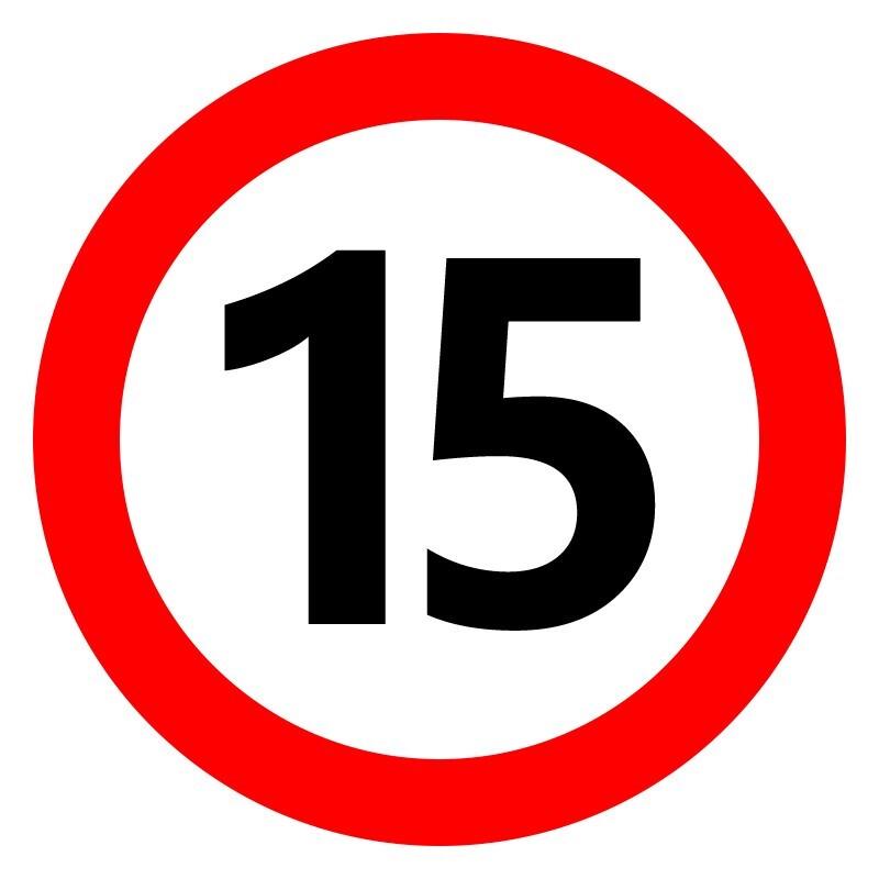 Road Traffic Safety Warning Sign, 60cm Diameter 60cm Diameter