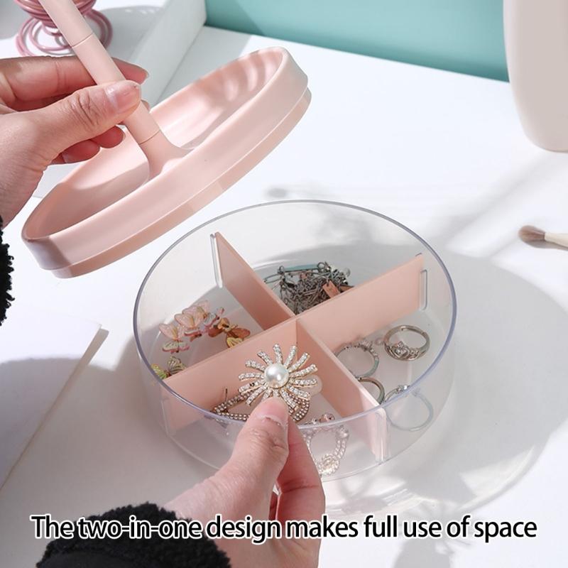 Spinning Jewelry Display Stand Multi Levels Storage Tower Holds Necklaces Earrings Pendants For Countertop