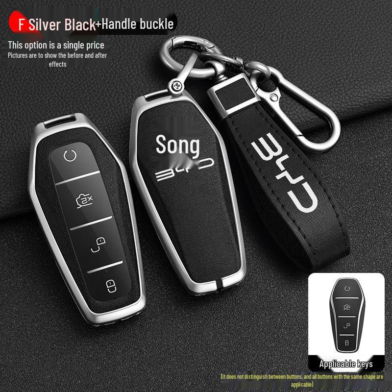 BYD Song Tang Max G5 E5 Qin Car Metal Key Case - Creative Shell Design