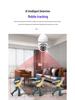 E27 Wireless Panoramic Bulb Camera - 360° Rotation & Full-Color Night Vision