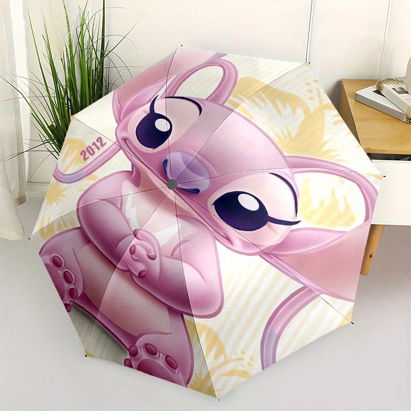 

Stitch,Cute Automatic folding umbrella, 8 ribs portable foldable design, best choice for business and going out, birthday, Halloween, Christ