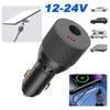 2-in-1 90W Power Cable Cigarette Lighter Adapter Car Charger Type C 12V-24V To 30V Booster DC Power Cord DC Male to Lighter Plug For Starlink Mini