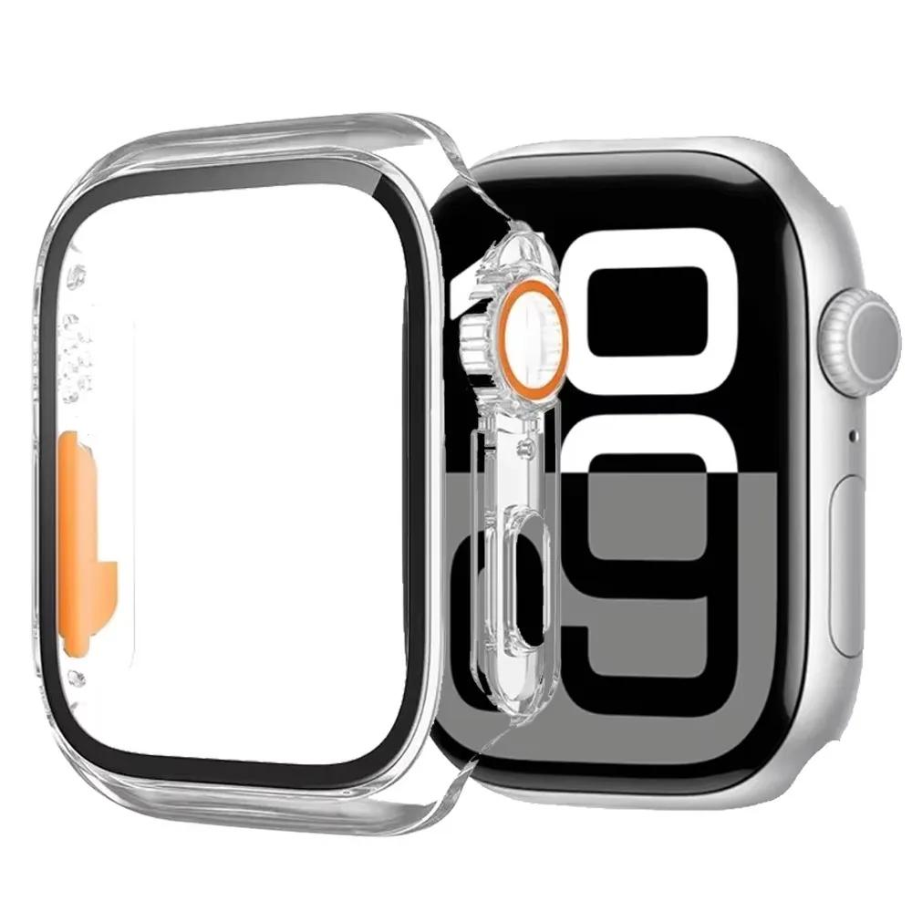 Tempered Glass+Cover For Apple Watch 11 10 46mm 42mm Ultra 3/2 49mm Screen Protector Case iWatch Series 9 8 7 6 5SE 45mm 44 40mm