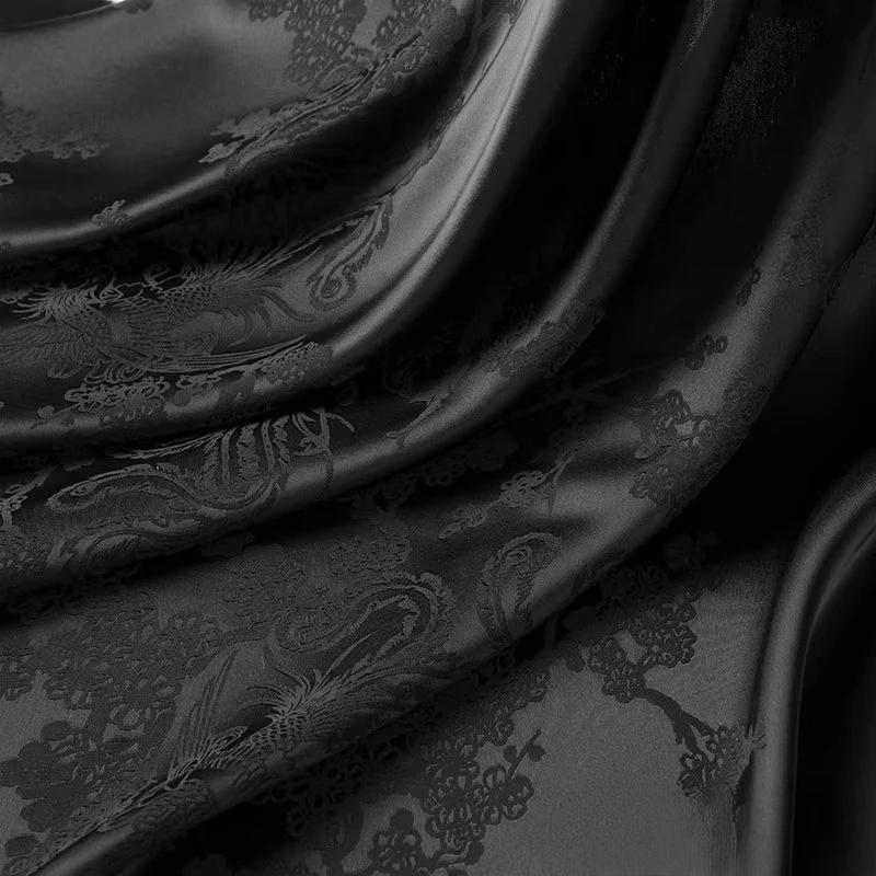 100x150cm Acetate Satin Jacquard Fabric Dress Shirt Silky Glossy for Apparel Sewing Craft Home Decoration Pillow Cushion