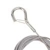 Stainless Steel Wire Rope Adjustable Locking Retractable Suspension Lanyard for Home Garage Hardware Hanging Use