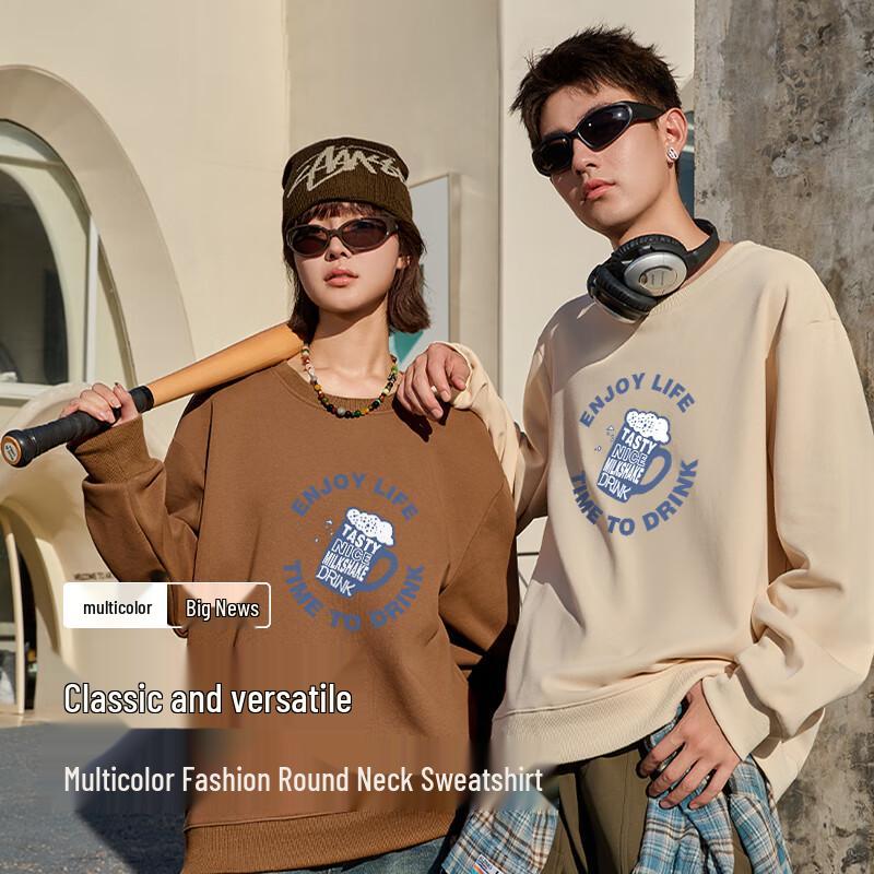 Baleno Men's American Style Crew Neck Sweatshirt