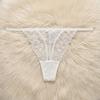 Embroidery Lace Flower Briefs Women Low Waist Romantic T Panties Sheer Mesh Lace Thong  Home