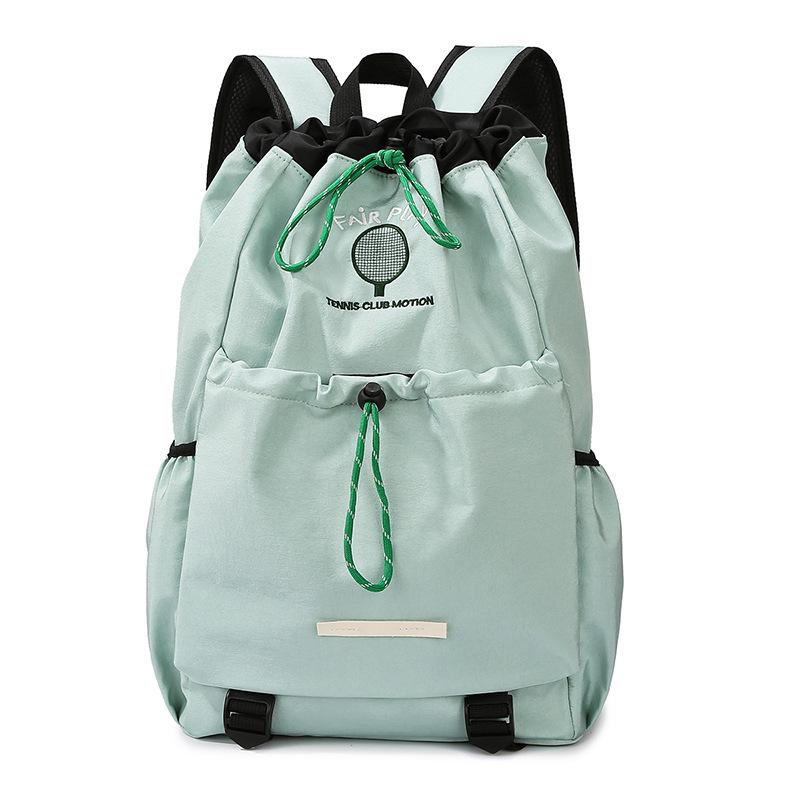 Schoolbag Backpack Light Sports Outdoor Badminton Bag Drawstring Sports Leisure Large Capacity Class Student School Bag