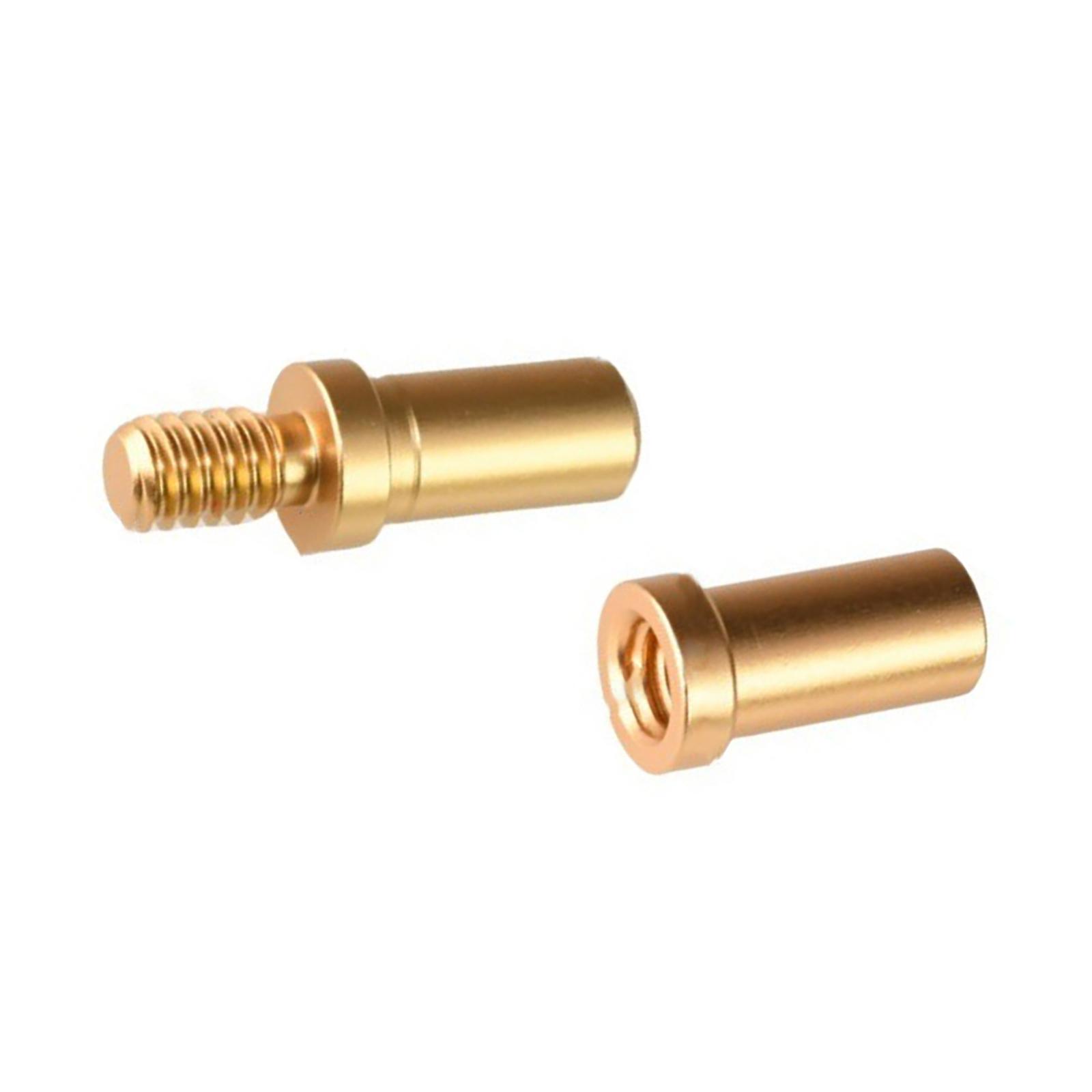 1 пара алюминиевых винтовых соединителей 1/4 «папа» и «мама» с винтовой головкой — фото 6