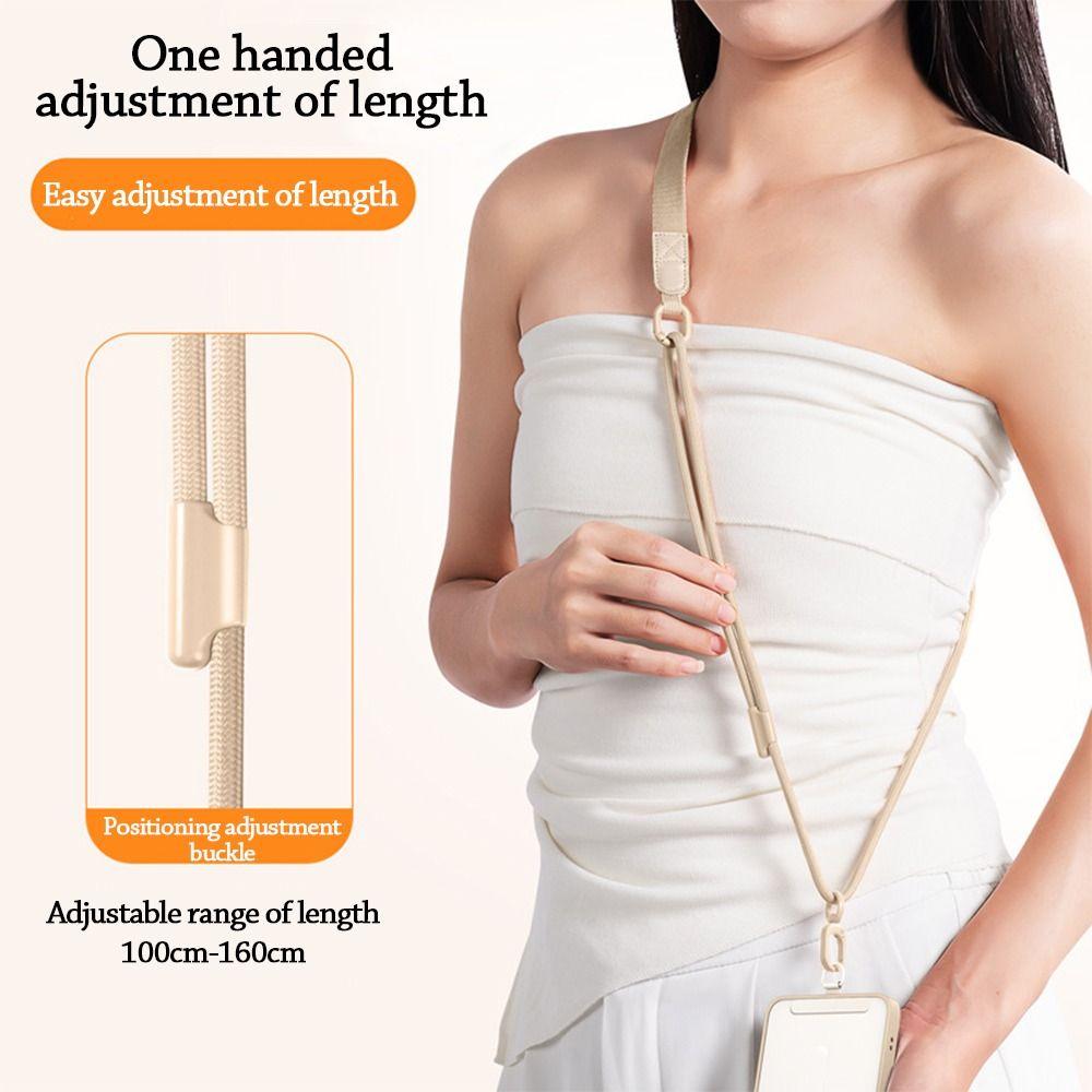 Verstellbare Länge Handy-Lanyard mit Dichtung Handtaschenriemen Tragbare Hängeschnur für Unisex