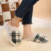 22 Autumn and Winter New Cotton Slippers Couple Thick Bottom Velvet Home Non-slip Warm Holder