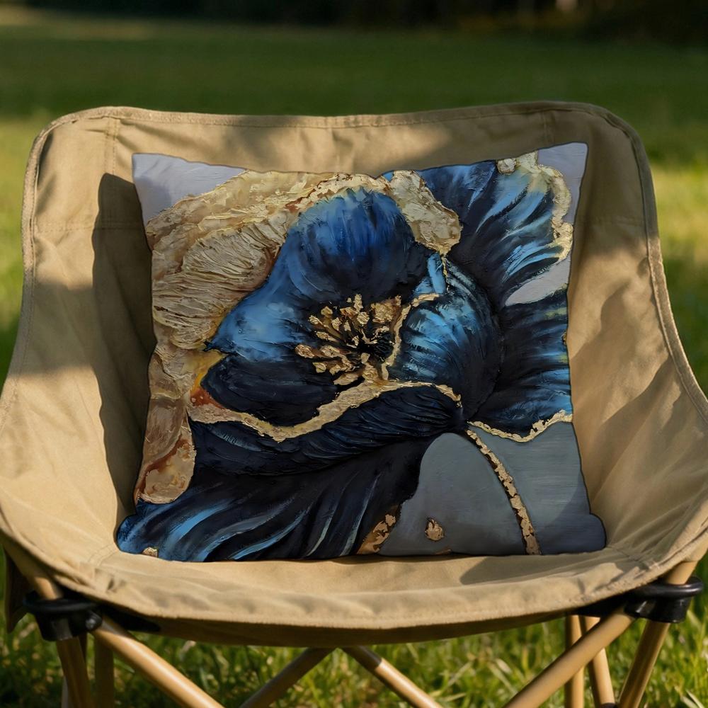 Oil Painting Floral Elegant Cushion Cover Soft Reversible  Durable Pillow Cover  MultiScene Use for Home  Car Daily Comfort