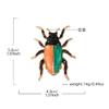 Fashion Delicate Cockroach Insect Brooch Alloy Imitation Enamel Oil Dripping Beetle Corsage Coat Jacket Pin