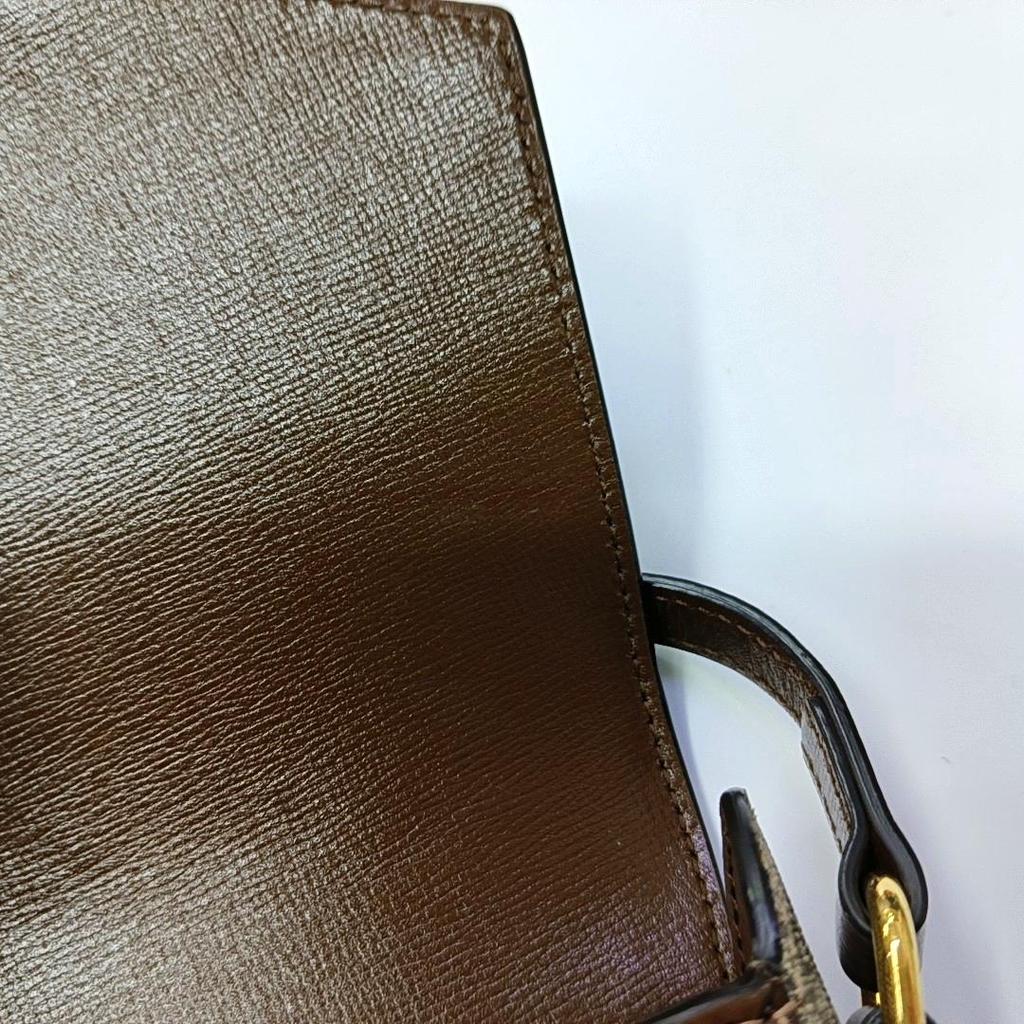 [Pre-Owned] Horsebit 1955 Logo Canvas And Leather Phone Bag - Very Good #177E00O