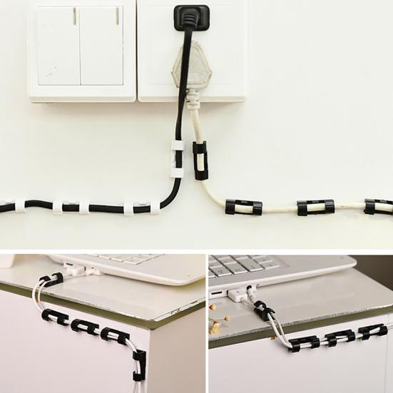 20Pcs Draht Lagerung Clips Schnalle Organizer Sicherung Daten Linie Kabel Klemme Fixer