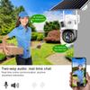 4MP/8MP HD WiFi Outdoor Wireless PTZ Solar IP Eingebauter Akku Videoüberwachungskamera V380 Pro Wasserdichte Kamera