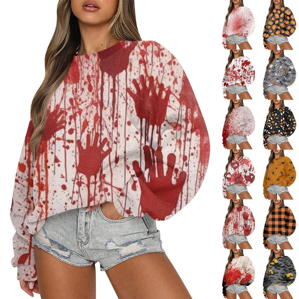 Dámské podzimní zimní topy Dámská mikina s dlouhým rukávem Ležérní výstřih s výstřihem Volný střih Polover Fleece