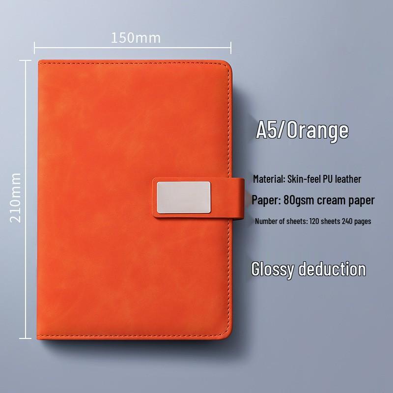A4 Premium Leather Notebook for Business, Office, or Study - Customizable with Logo