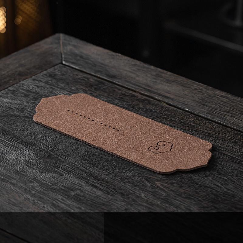 Japanese Sle Felt Tea Mat Tea Coaster Tea Tray Zia Pot Holder Gongfu Tea Accories Water Absorbent Heat Resistant Cup Mat