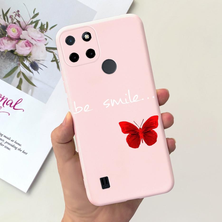 For Realme C21Y Case Realme C25Y Stylish Candy Painted Cover Soft Silicone Phone Case For Realme C21 C 21 Y C25Y RealmeC21 Shell