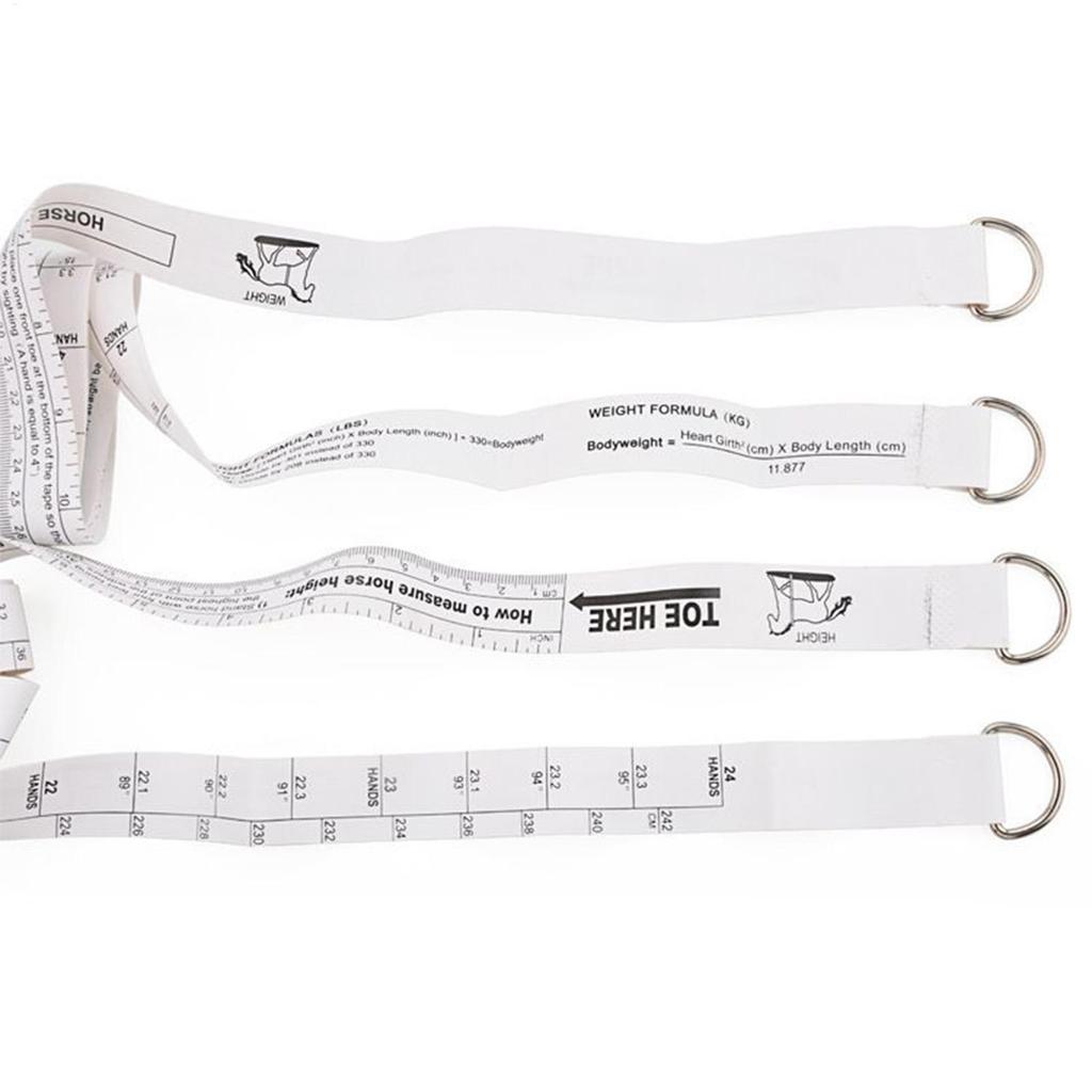 Equestrian Horse Weight & Height Tape Measuring Ruler for Body Condition, Stable Ranch Farm Tool, Racing Health Care Equine