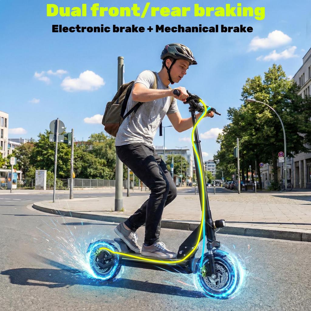 Elektrische Step voor Volwassenen, 75 km Bereik, 800W Max Motor, Opvouwbaar, Krachtig, Dubbele Ophanging, Alle Terrein, Ultralicht, TODIMART D8