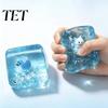 Stress Cube Sensory Toy Christmas Ice Squeeze Toy, for Soft Halloween, Clear Pinch Anxiety Relief Transparent
