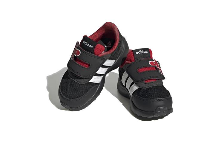 adidas Neo Run 70S CNY AC Abrasion Resistant Low Top Toddler Shoes Black White Red Infant And Toddler IE4262