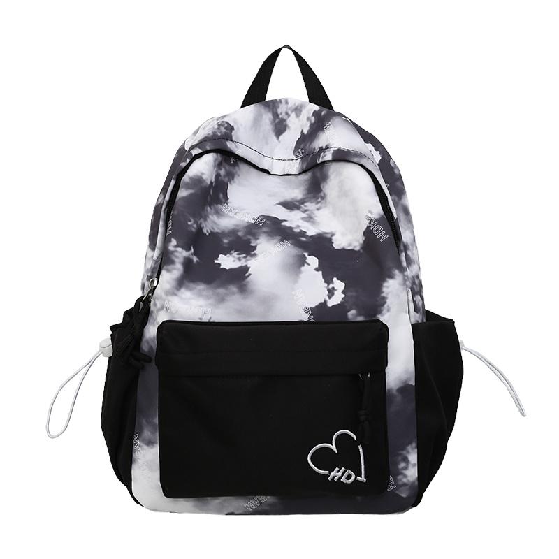 Tie-Dye-Druck Studenten-Schultasche Große Kapazität Damen-Rucksack